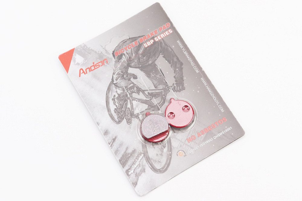 Гальмівні колодки Disk-brake (Xiaomi Mijia M365 Pro, Kugoo M4, M4 Pro), червоні YL-1063 Київ - фото 1