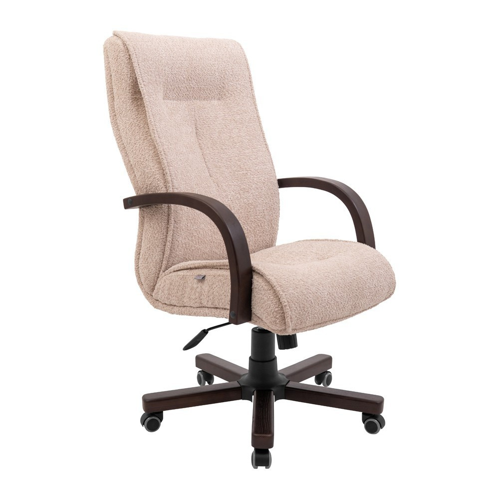 Офисное Кресло Руководителя BostonlDesign М2 AnyFix Wood Walnut Llama Белый Киев - изображение 1