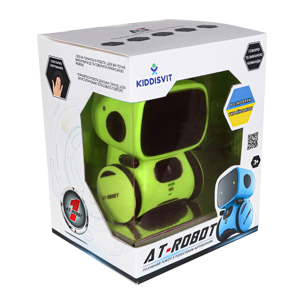 Інтеракт. робот з голосовим керуванням – AT-Rоbot (зелен., укр.) Дніпро - фото 12