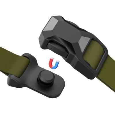 Ошейник для животных WAUDOG Magnet c QR паспортом, магнитная пряжка-фастекс XL хаки (279731) Винница