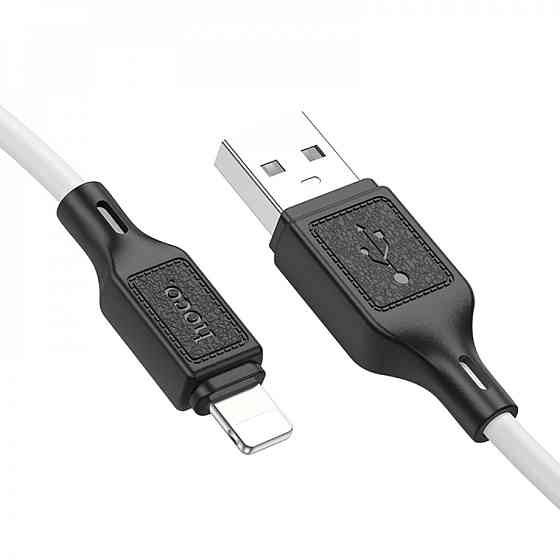 Кабель HOCO X90 Cool silicone charging data cable for iP White Киев