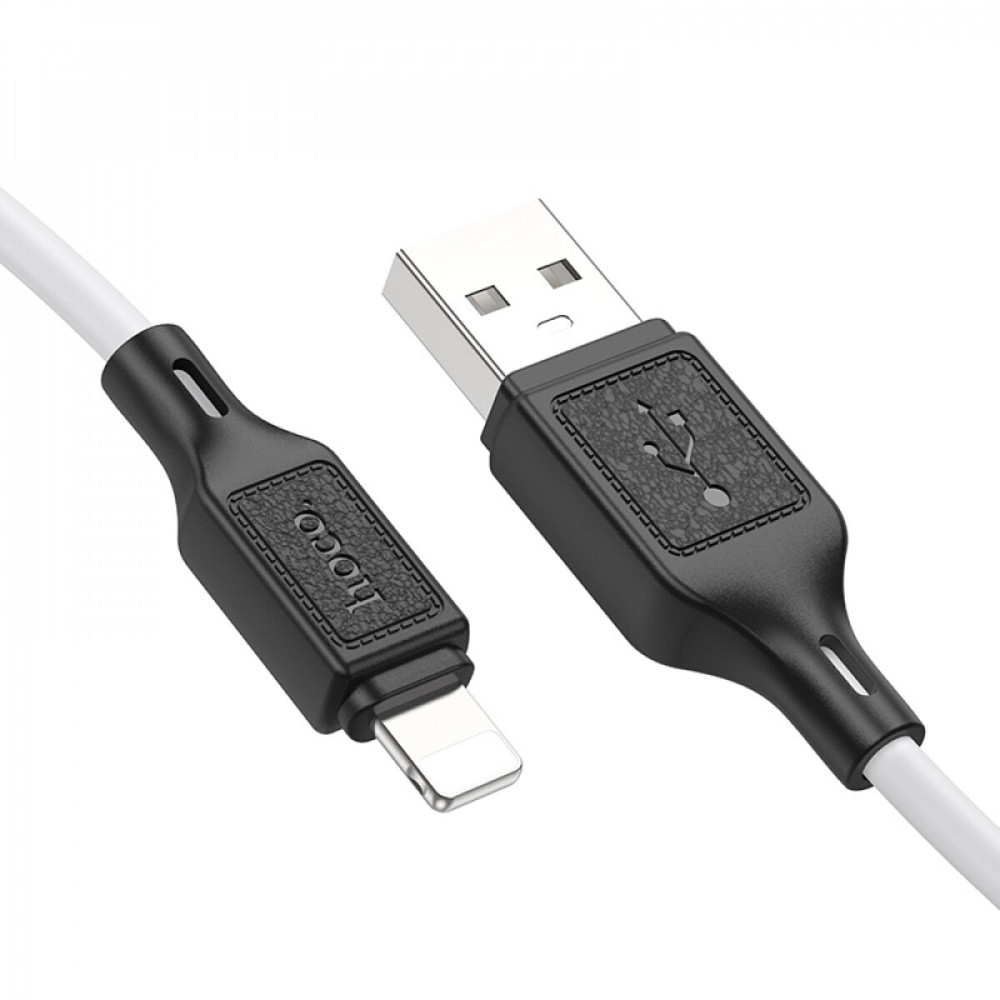 Кабель HOCO X90 Cool silicone charging data cable for iP White Киев - изображение 3