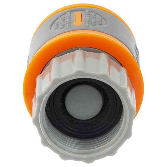 Конектор 1⁄2" швидкознімний на кран у/р 3⁄4" аквастоп (ABS+TPR) FLORA (5015584) Київ