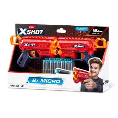 Игрушечное оружие Zuru Набор бластеров X-Shot Excel Double micro 2.0 (36727R) Винница
