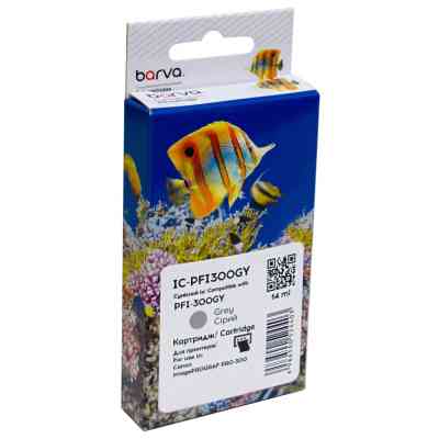 Картридж Barva Canon PFI-300GY 4200C001 236с gray (IC-PFI300GY) Винница