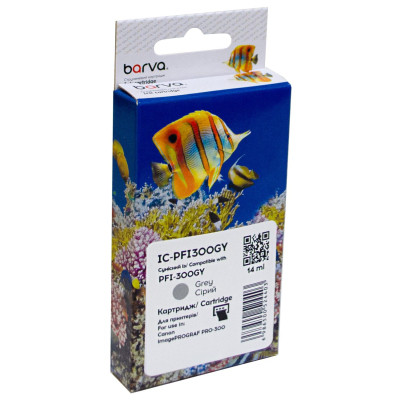 Картридж Barva Canon PFI-300GY 4200C001 236с gray (IC-PFI300GY) Винница - изображение 1