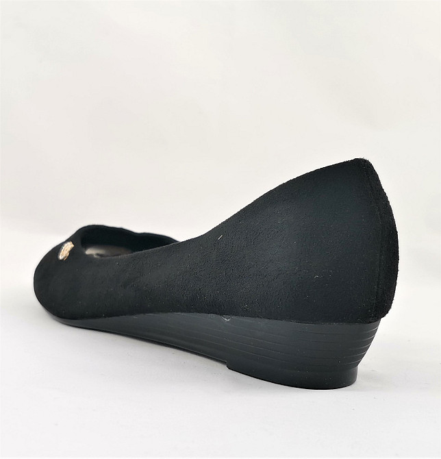 . Жіночі Балетки Чорні Мокасини Туфлі Замшеві (розміри: 41) — 5-4 Дніпро - фото 3