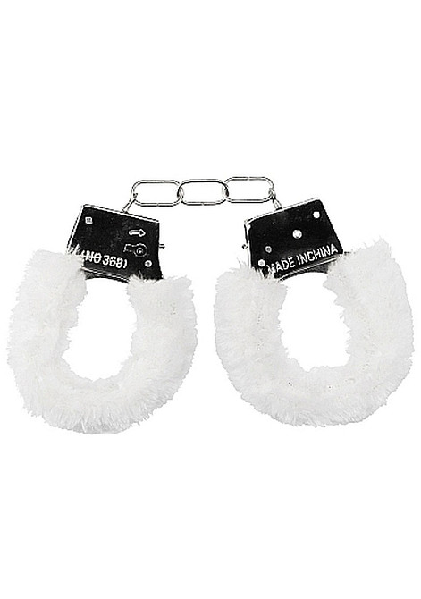 Наручники - Ouch! Beginner's Handcuffs Furry White Sex Aura Київ - фото 1