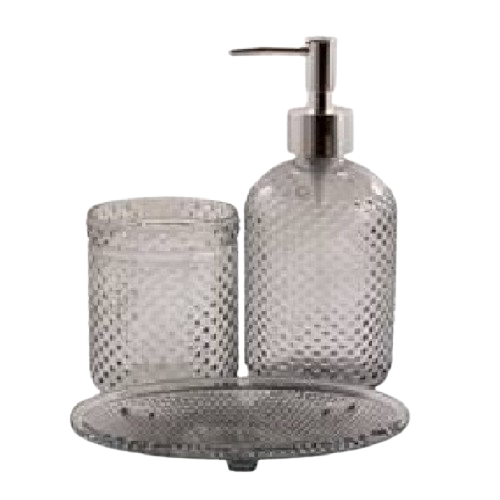 Набір для ванної кімнати 3в1 (мильниця, стакан, диспенсер) TS24S08B Interos Житомир - фото 1