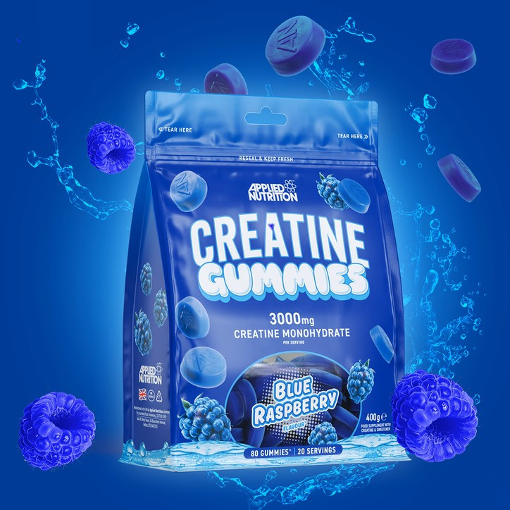 Креатин Applied Nutrition Creatine Monohydrate Gummies 3000 мг 80 желейок, Blue raspberry Луцьк - фото 2