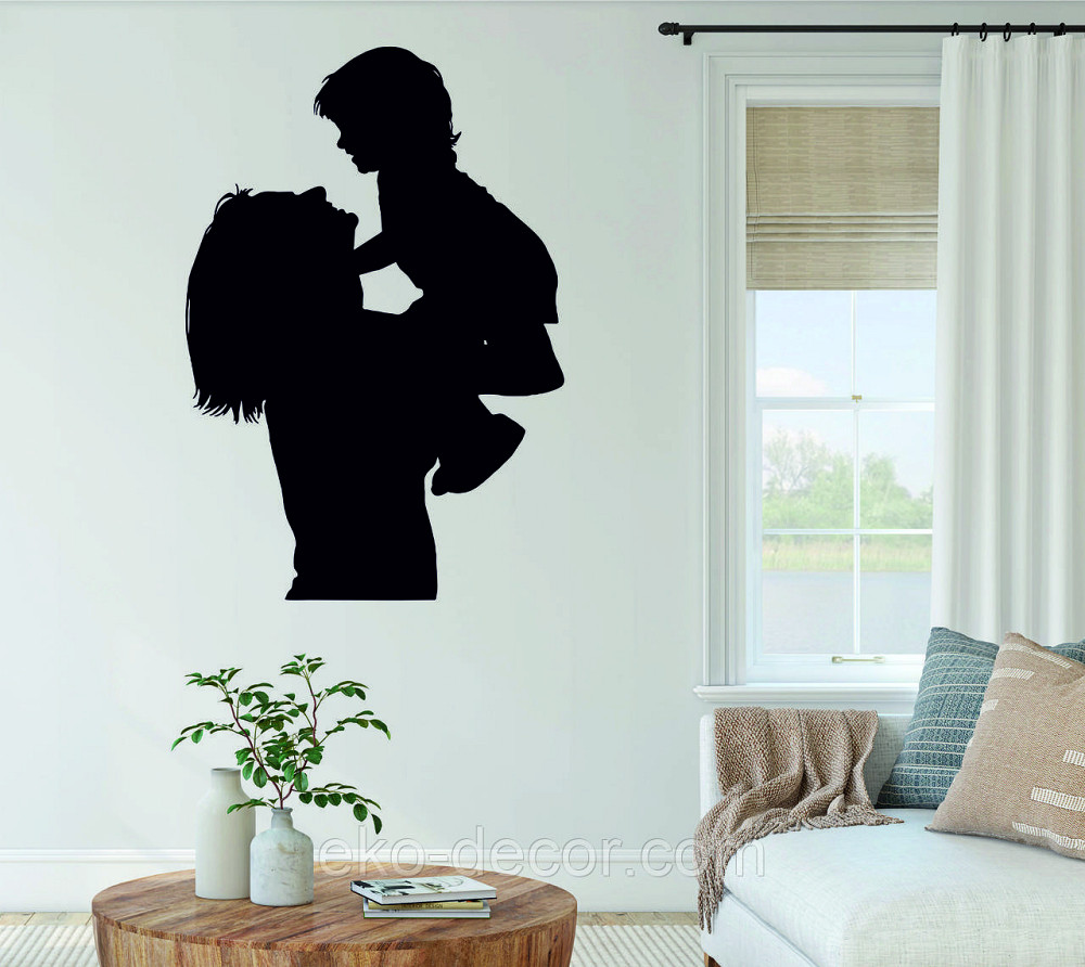 Декоративное настенное Панно «Мать и дитя», Декор на стену 90*80 см, Черный Киев - изображение 4