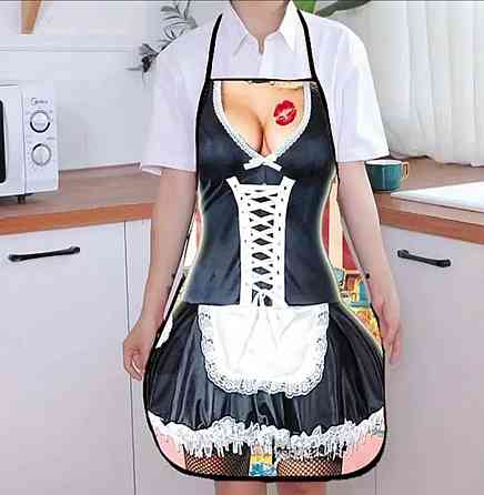 Фартух з приколом Прибиральниця 75 на 60 см різнобарвний Київ