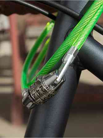 Замок велосипедный кодовый 3-х значный(Ø троса-6мм,L троса-920мм) Одесса