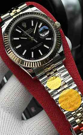 Швейцарские часы Rolex Datejust Silver Gold. Харьков