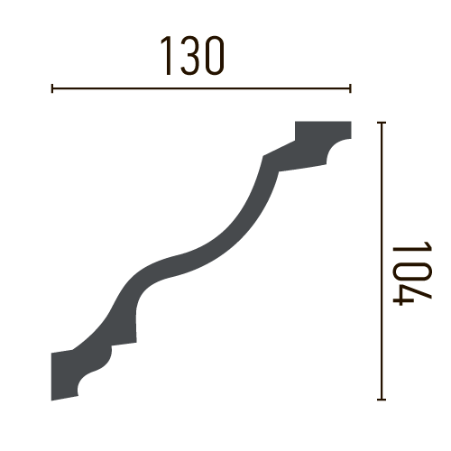 Карниз полиуретановый гладкий Gaudi Decor P 2006 Днепр - изображение 2