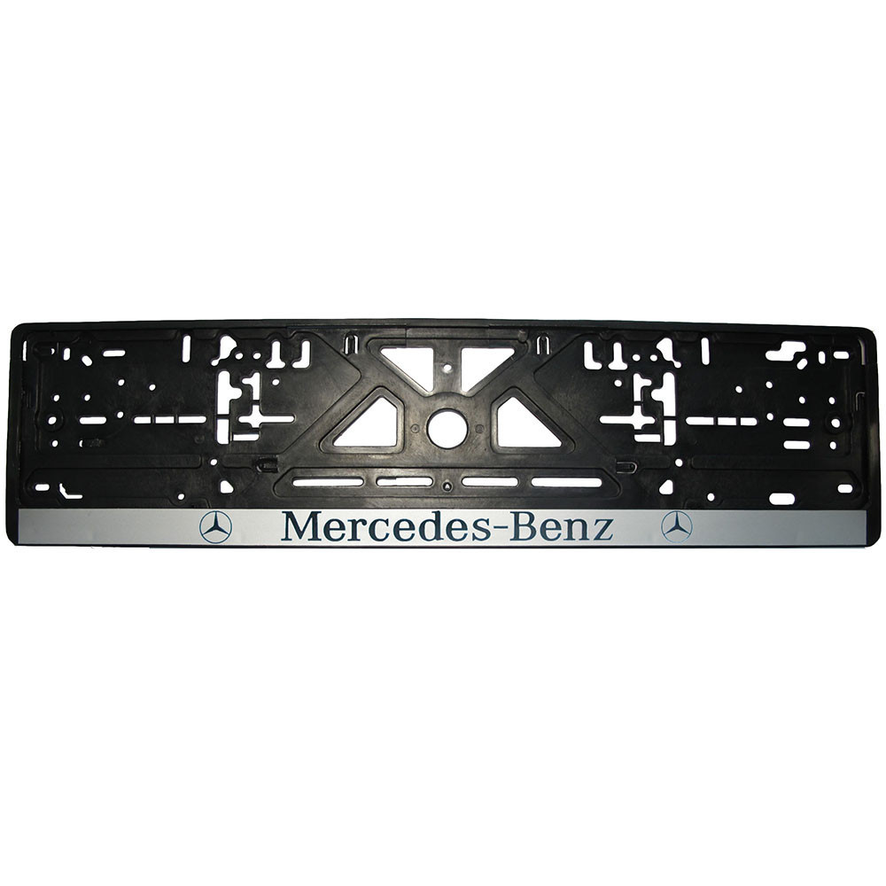 Рамка номерного знаку Mercedes-Benz пластик чорна 1шт Вінниця - фото 1