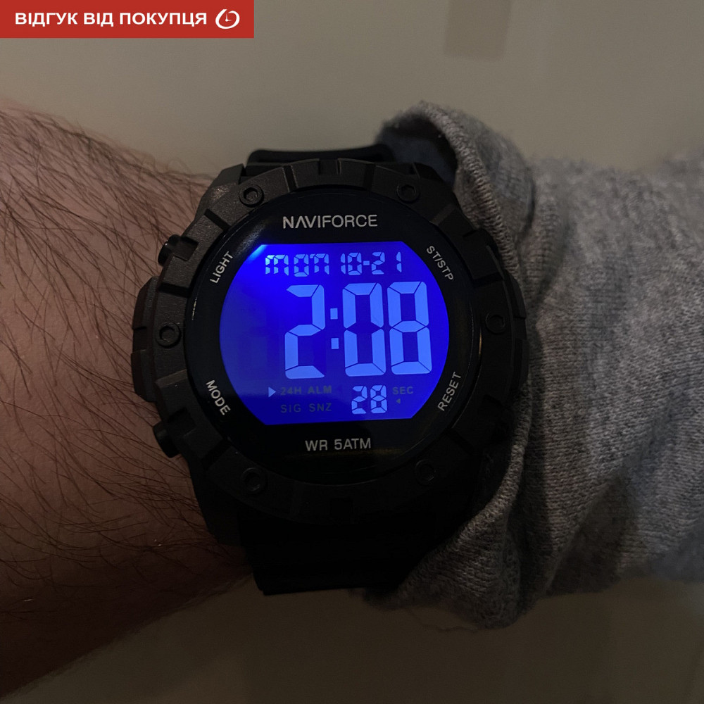 Часы мужские водостойкие тактические Naviforce Professional Черный Киев - изображение 19