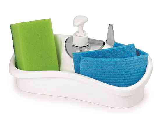 Кухонний аксесуар з ємністю для зберігання та рідкого мила Snips, білий Київ