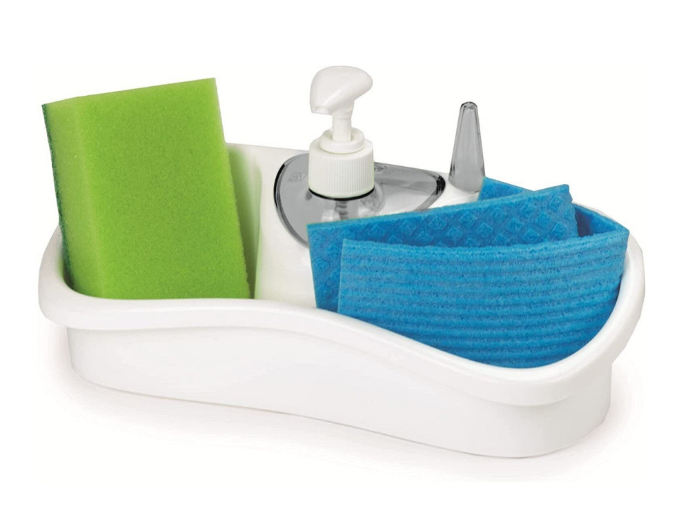 Кухонний аксесуар з ємністю для зберігання та рідкого мила Snips, білий Київ - фото 3