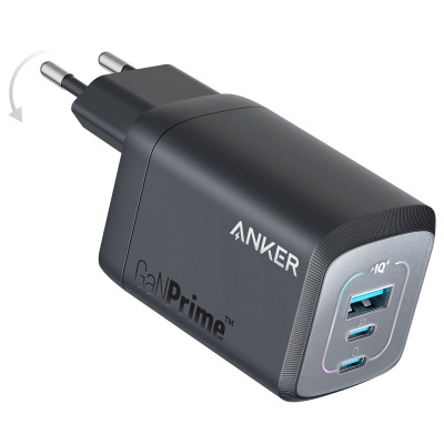 Зарядное устройство Anker GaNPrime 67W 2xUSB-C PD + 1xUSB-A Black (A2669313) Винница - изображение 1