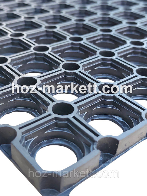 Коврик 100 х 50 х 1.5 см резиновый грязезащитный ячеистый сота Харьков - изображение 15