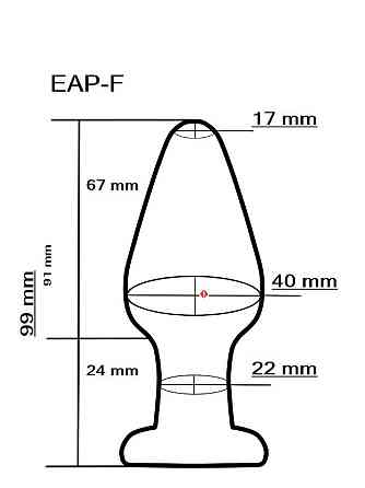 Анальный плаг из стекла EGZO EAP-F ( длина 9.9 см, диаметр 4 см ) Sex Aura Киев
