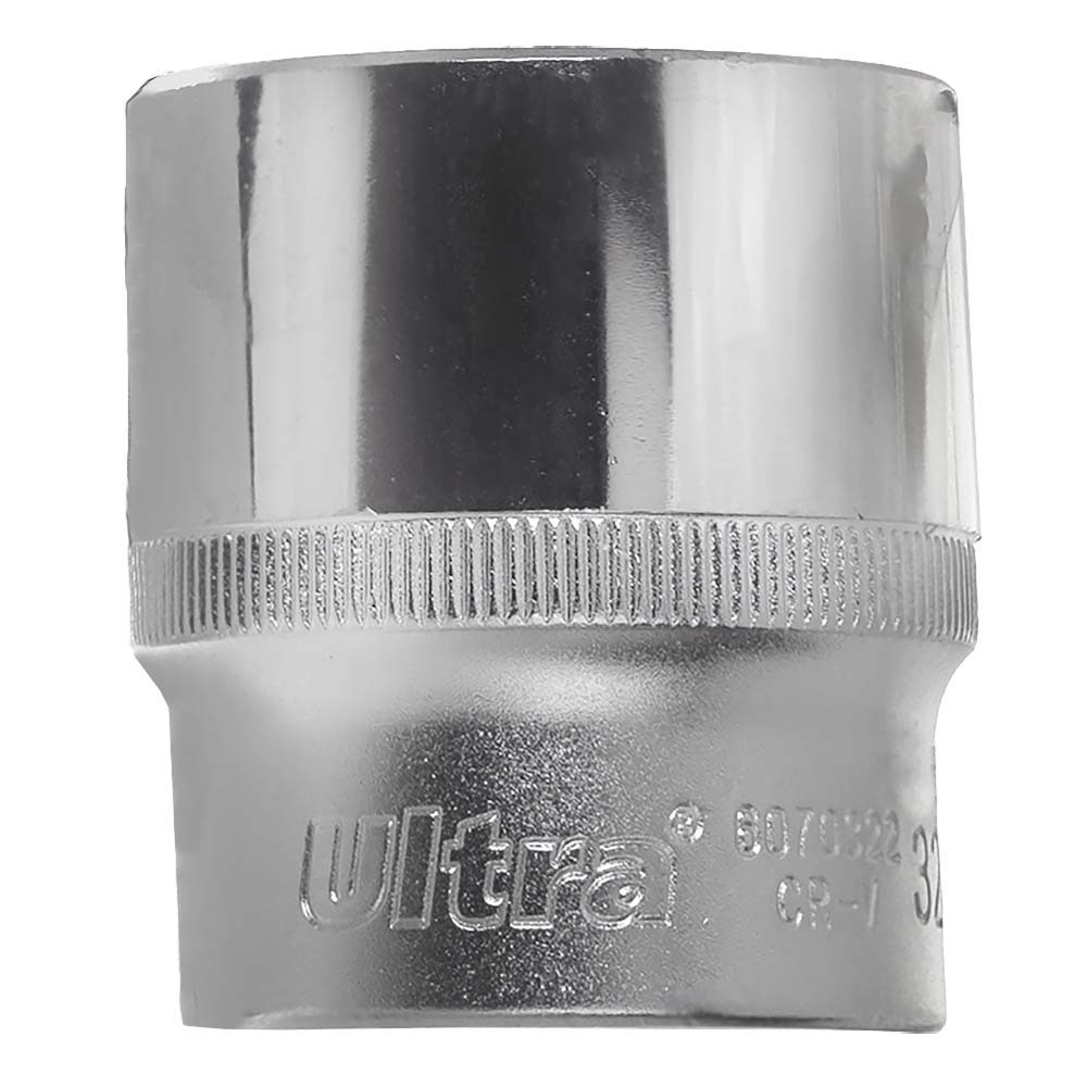 Насадка шестигранна коротка 1/2" 32мм CrV ULTRA (6070322) Рівне - фото 1