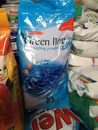 Пральний порошок🌿 Green Line порошок 10 кг 🧺 Gentle | Color | Strong 💧 Фосфат-Free ✅ Супер економія Киев