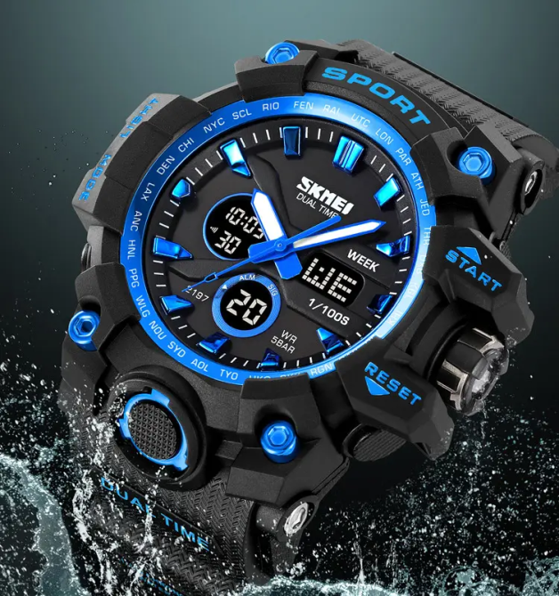 Годинник чоловічий наручний спортивний Skmei 2197 Синій Вінниця - фото 6