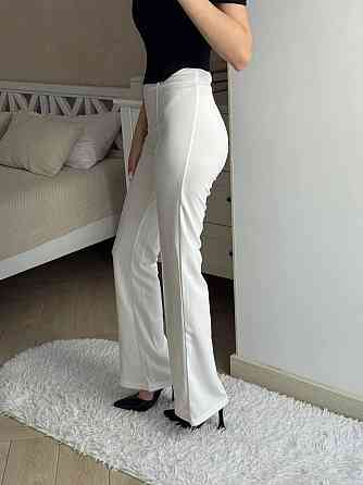 Женские базовые брючные лосины в классическом стиле крепдайвинг Молочный, 46/48 Одесса