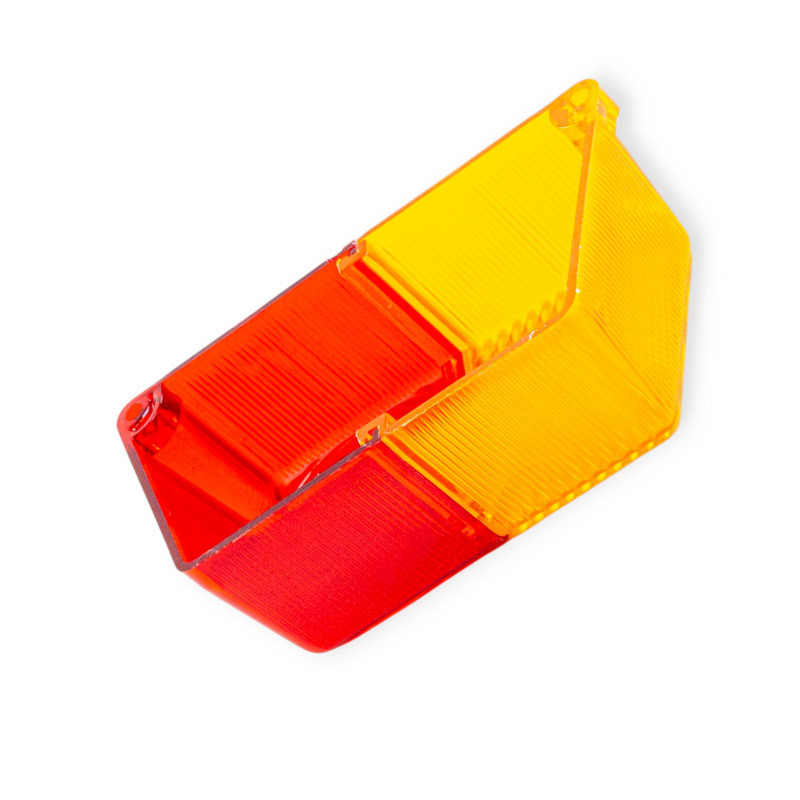 Стекло коляски МТ желтое-красное (заднее) поворотов Мукачево - изображение 1