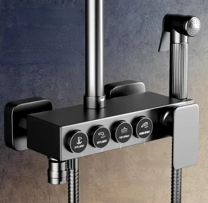 Душ на стену из нержавеющей стали / тропический душ с регуляторами и биде shower AND AA6-6 Коломыя - изображение 3