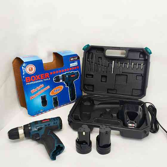 Дрель шуруповерт отвертка с насадками, Шуруповерт аккумуляторный набор Рабочий OX-67 Львов