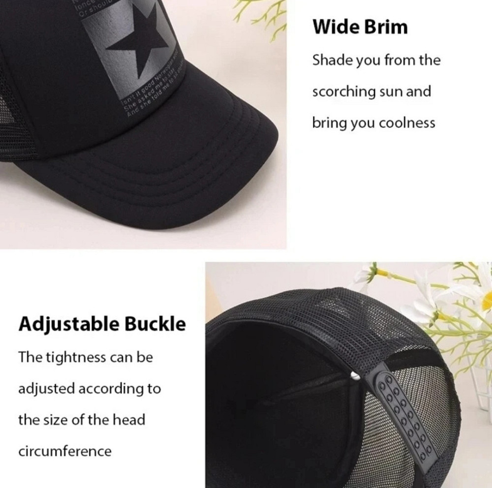 Бейсболка летняя с принтом для мужчин и женщин 54-60 черный Киев - изображение 4