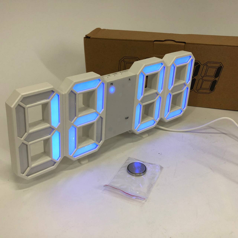 Электронные настольные часы digital, Практичные электронные часы Настольные цифровые с подсветкой BK-65 Львов - изображение 9