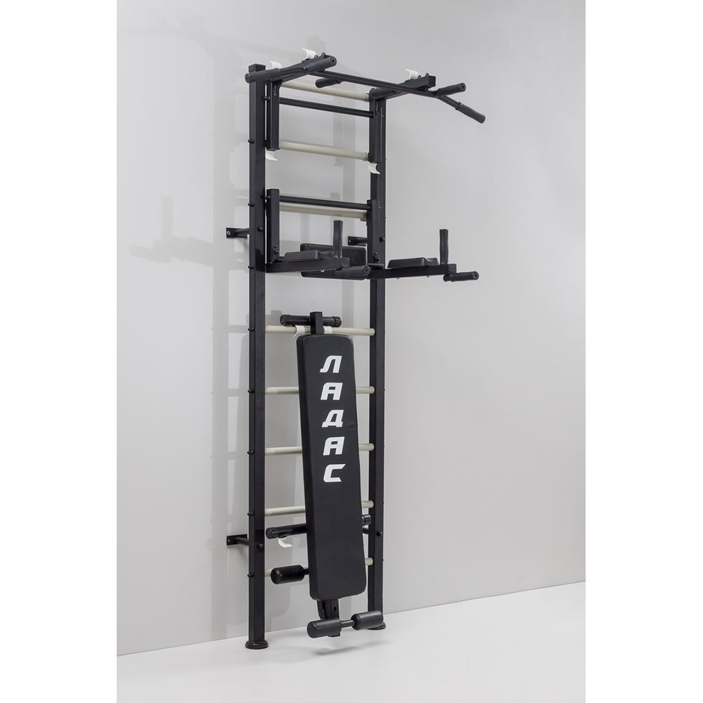 Шведская стенка железная для детей и взрослых Atlant-Black черная домашняя спортивная для всей семьи Каменское - изображение 3