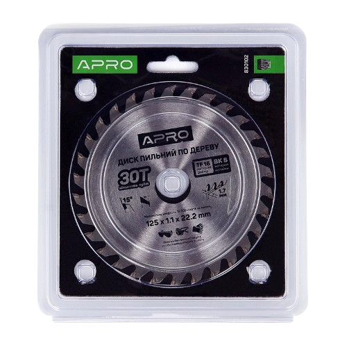 Диск пиляльний по дереву d125мм*22,23мм 30T New APRO Житомир - фото 3