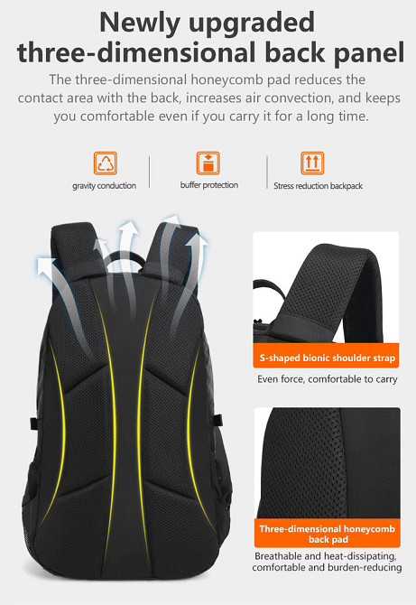 Рюкзак Tigernu T-B9500 синій для ноутбуків 15.6" Київ - фото 2