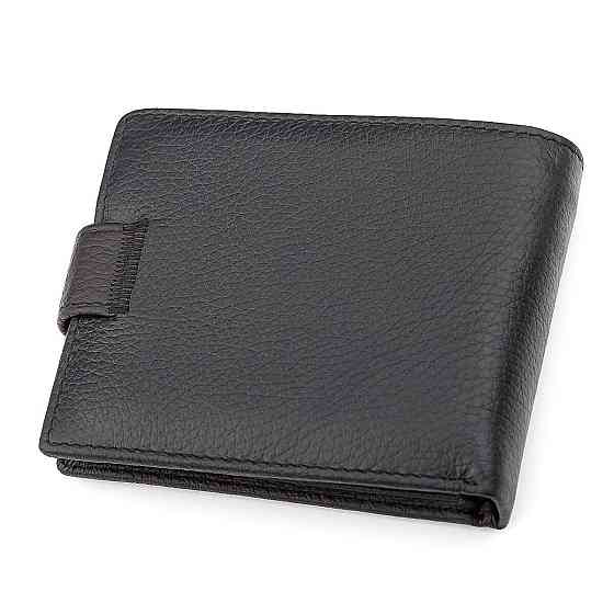 Чоловічий гаманець ST Leather 18334 (ST102) натуральна шкіра Чорний Київ