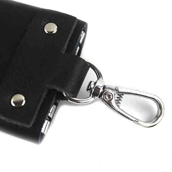 Стильная кожаная ключница Vintage 14934 Черная Киев