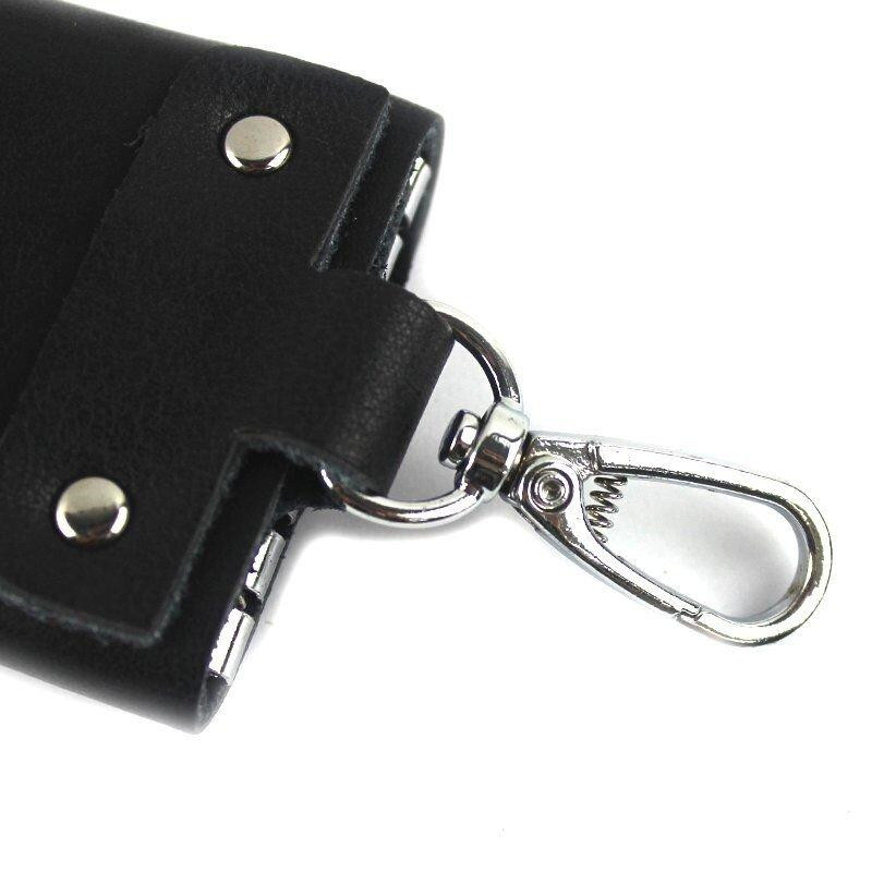 Стильная кожаная ключница Vintage 14934 Черная Киев - изображение 3