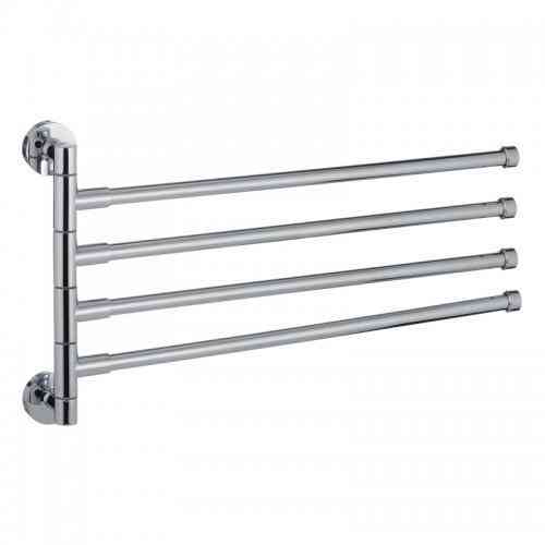 Тримач для рушників поворотний (4 планки) хром LEDEME LM114 Харків