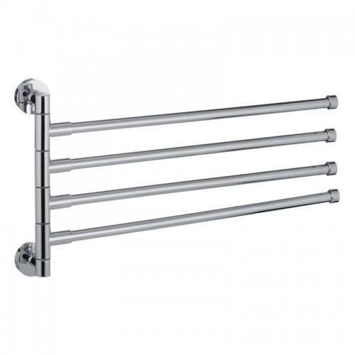 Тримач для рушників поворотний (4 планки) хром LEDEME LM114 Харків - фото 1