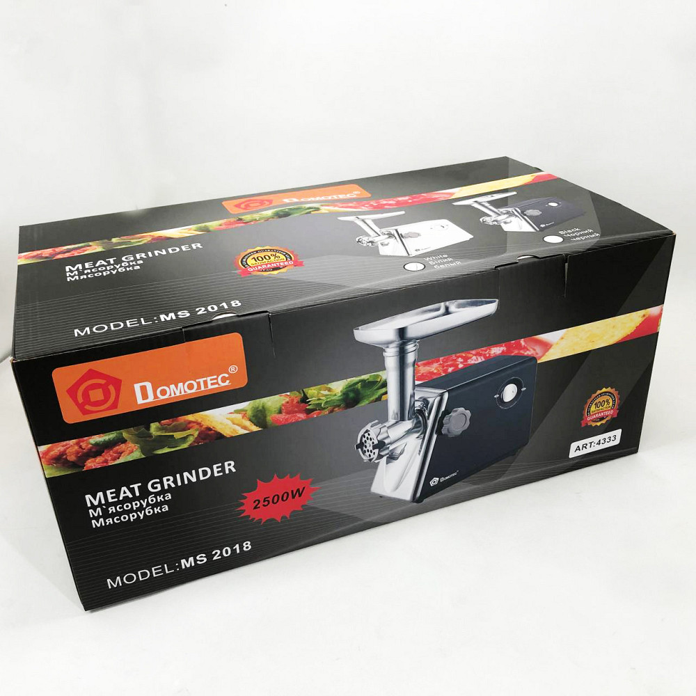 Мясорубка металлическая, Мощная домашняя мясорубка Электрическая с колбасной насадкой MQ-30 Львов - изображение 7