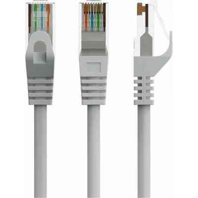 Патч-корд 1м UTP cat 6 CU gray Cablexpert (PP6U-CU-1M) Винница