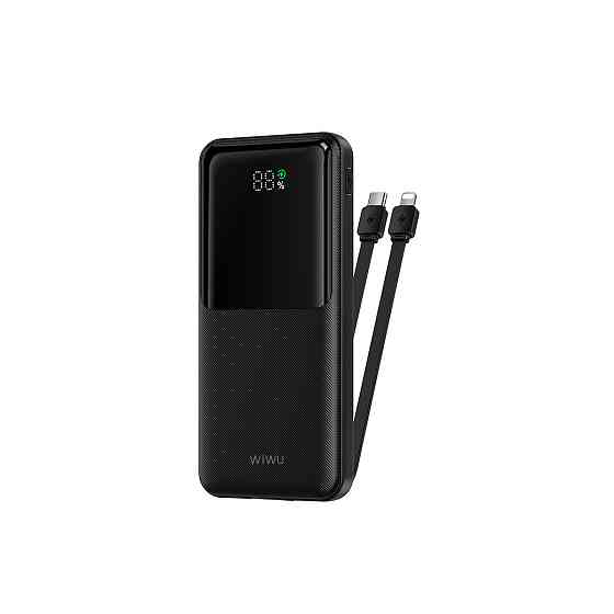 Павербанк 10000 mAh WIWU Wi-P081 22.5W быстрая зарядка черный power bank повербанк Одесса