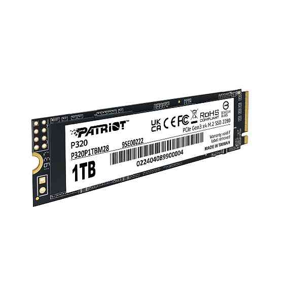 Накопитель SSD M.2 Patriot P320 1TB NVMe 2280 Gen3.0 x4 3D TLC Одесса