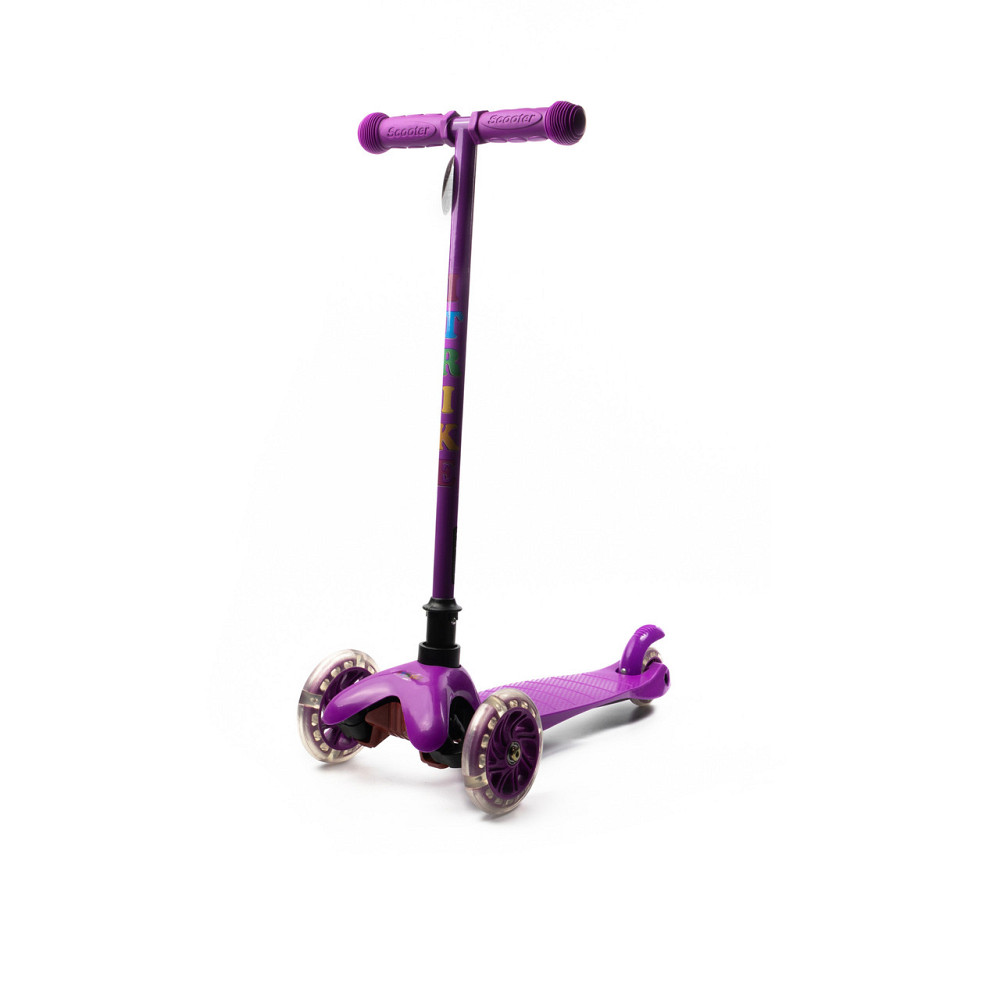 Самокат детский трехколесный iTrike Mini BB 3-013-5-V со светящимися колесами, Фиолетовый Каменец-Подольский - изображение 3