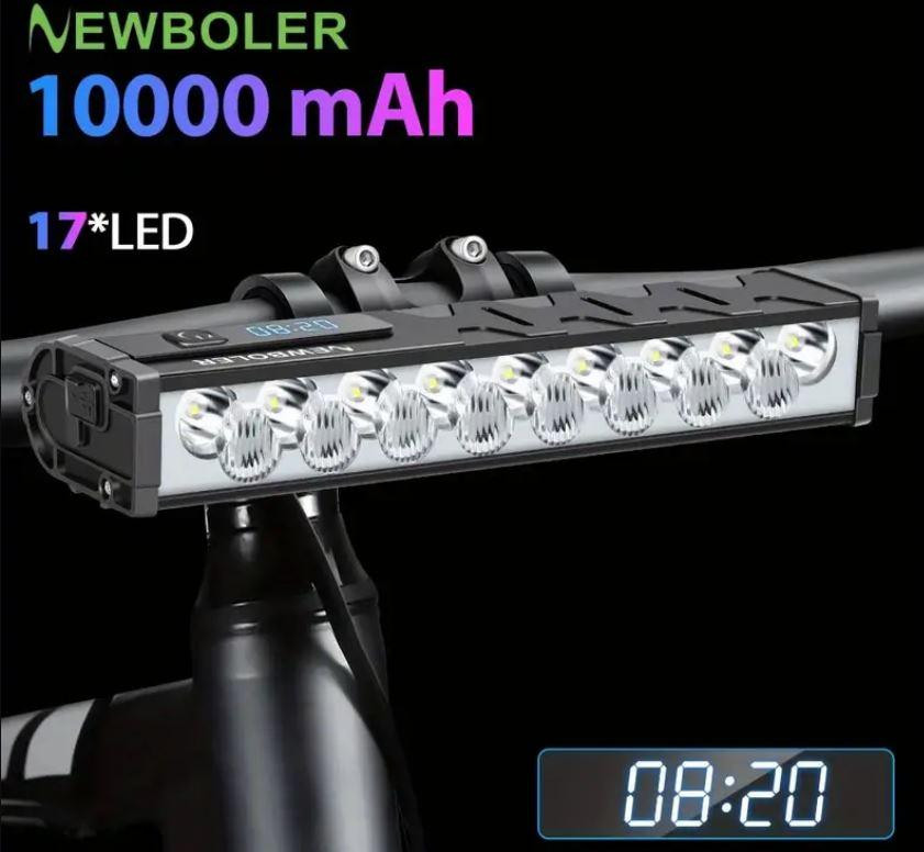 Супер яскрава велосипедна фара 17 LED 3000LM 8000mAh Одеса - фото 7