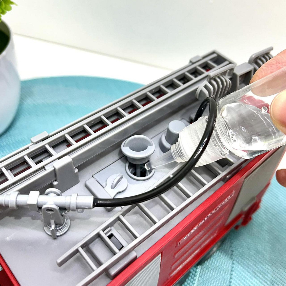 Машинка пожежна 27 см гумові колеса рухомі деталі звук світло Вид 2 Червона (JS139-40) Чернігів - фото 8